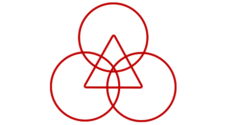 Logo, 3 Kreise und ein Dreieck